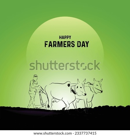 Farmers Day. Happy farmers day creative concept. Royalty-Free Stock Photo #2337737415