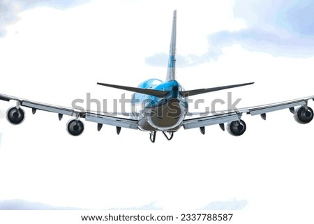 Airplane landing and taking off from Schiphol Amsterdam