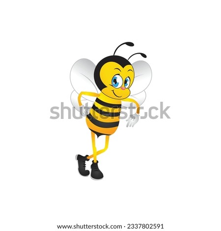 honey bee design cute cartoon