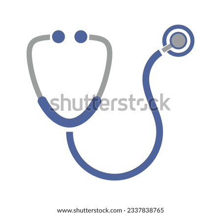 stethoscope icon on white background Royalty-Free Stock Photo #2337838765