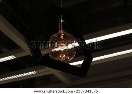Ceiling lamp to illuminate the room at night.