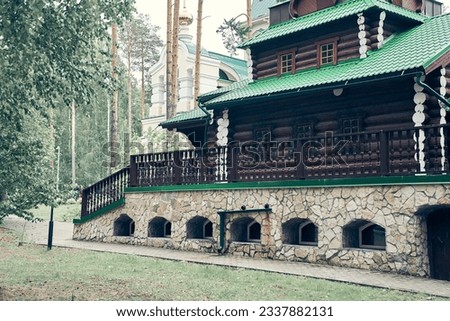 The Ganina Yama Monastery in the Yekaterinburg region, Russia, was built in memory of the Romanovs, the last royal family of Russia. High quality photo