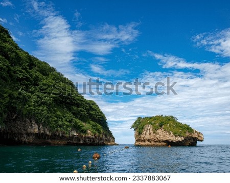 Los Arcos de Mismaloya, these islets south of Puerto Vallarta are perfect for snorkeling and diving Royalty-Free Stock Photo #2337883067