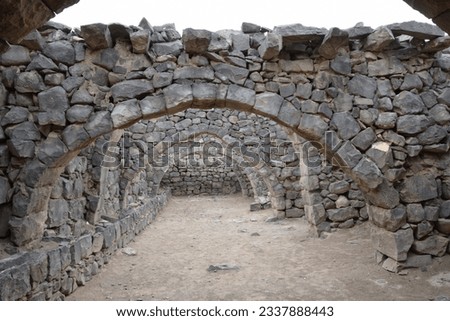 Ruins of Qsar al Azraq in Jordan
