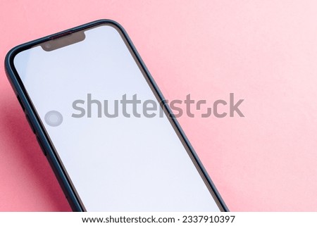  blank screen mock up mobile phone