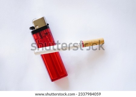                       ndonesia cigarettes with red match         