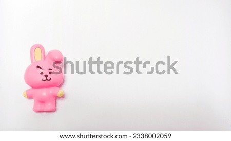 photo of a child's toy with the pink cooky bunny character