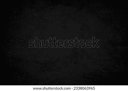Close up retro plain dark black cement or concrete wall background texture surface polished distress for show or advertise or promote product and content on display, web design element concept decor.