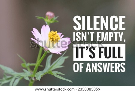 Inspirational motivation quote on blurred background
