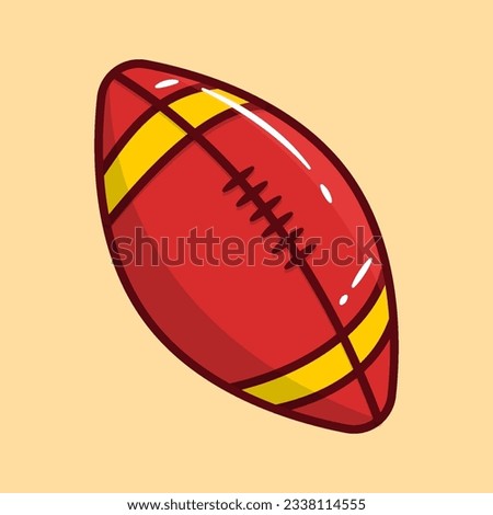 Colorful Ball American Football Doodle