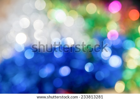 Xmas abstract bokeh light colorful for background, concept christmas
