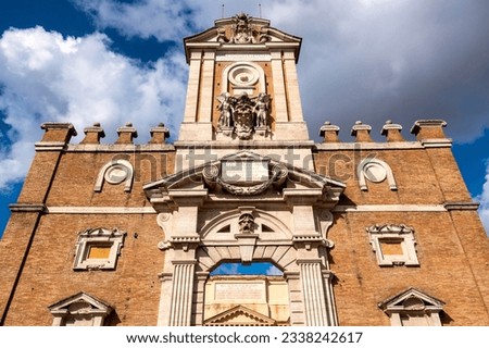 The internal facade of Porta Pia, Rome, Italy
 Royalty-Free Stock Photo #2338242617