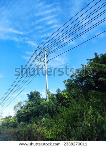 
electricity distribution pole in sulawesi