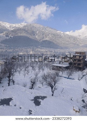 Amazing view, after snowfall pictures, snow capped mountain, beautiful view, 