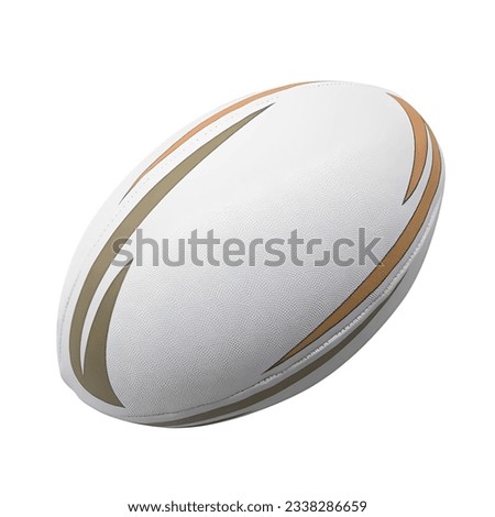 Rugby Ball custom printed with nice design Royalty-Free Stock Photo #2338286659