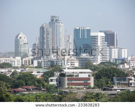 The City view of Bangkok, Thailand 