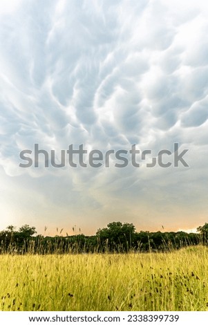 aggressive clouds in the countryside of Texas