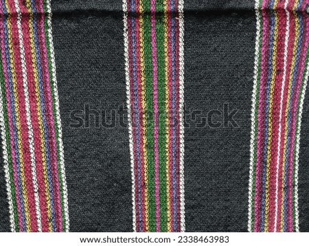 Traditional Bulgarian carpet. Close up photo.