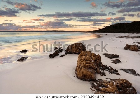 The sunrise at Hyams Beach was beautiful. Jervis Bay NSW Australia