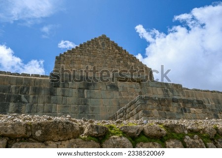 Diifferent Ruin walls build by Inca- and Cañari indigenous people atf Ingapirca, Ecuador Royalty-Free Stock Photo #2338520069