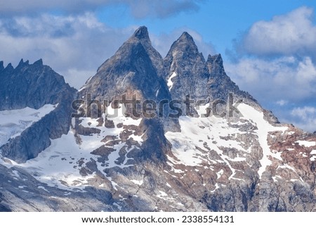 Breathtaking landscape views of the Picket Range in North Cascades National Park wilderness - Washington, Pacific Northwest, United States Royalty-Free Stock Photo #2338554131