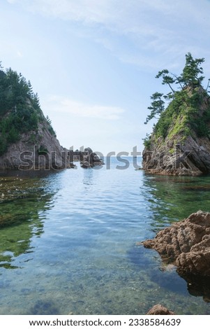 Scenery of Uradome Coast in summer Tottori Prefecture Uradome Coast