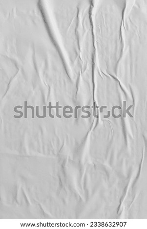 Vertical white wheat paste poster style texture background Royalty-Free Stock Photo #2338632907