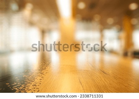 RESTAURANT TABLE BACKGROUND WITHE EMPTY PLACE FOR FRESH DRINKS, BEVERAGES AND FOOD DISPLAY