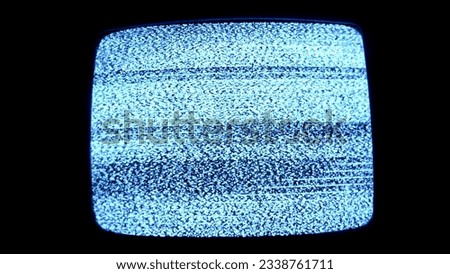 Analog TV Static Distortion Noise Royalty-Free Stock Photo #2338761711