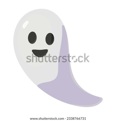 Halloween vector illustration with ghost