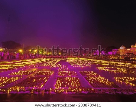 Ayodhya During Deepotsava Diwali Event Royalty-Free Stock Photo #2338789411