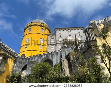 Pena Palace Sintra Portugal Fairytale Castle Royalty-Free Stock Photo #2338828053