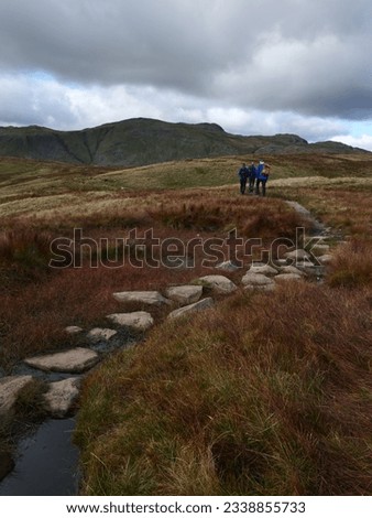 Mountain hikers in the Lake District