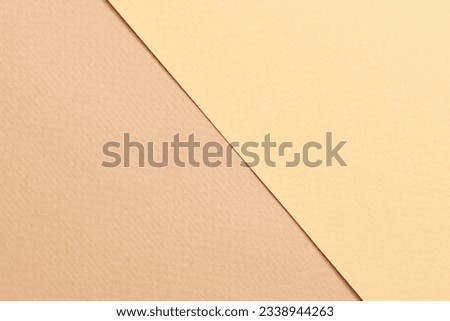 Rough kraft paper background, paper texture different shades of beige. Mockup with copy space for text
