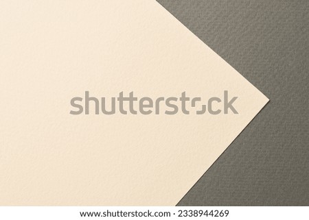 Rough kraft paper background, paper texture gray beige colors. Mockup with copy space for text
