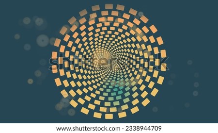 Abstract spiral line round ball in universe nebula shape background for your creative project. You can use it as a online page banner, wallpaper, or webpage home. This stunning interesting background.