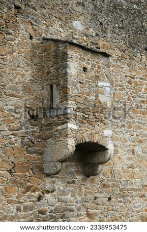 Medieval toilet in an ancient castle Royalty-Free Stock Photo #2338953475