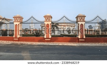 beautiful building of Gandhi Samadhi Rampur, July,28,2023 : Rampur Uttar Pradesh India. Royalty-Free Stock Photo #2338968219