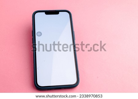  blank screen mock up mobile phone