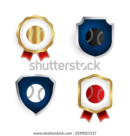 Abstract Baseball Badge and Label Collection, can be used for business designs, presentation designs or any suitable designs.