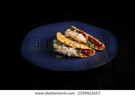 MEXICAN FOOD TACO IN DARK FOOD PHOTOGRAPHY