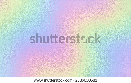 Purple background. Holograph foil texture. Iridescent metal effect. Holographic glitter backdrop. Rainbow bright gradient. Cute dreamy pattern. Pink blue paper. Sparkle patern. Vector illustration Royalty-Free Stock Photo #2339050581