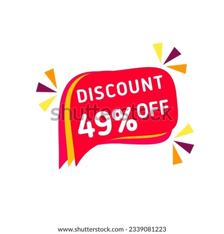 special offer sale red tag isolated illustration for discount offer price level on advertising promo card with shopping marketing coupon 