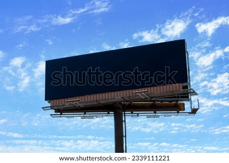 A Billboard black blank with room to add your own text.