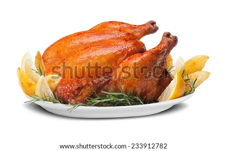 Whole Roasted Chicken with Vegetables