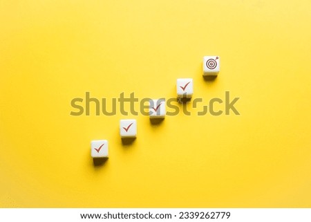 Completion of all stages and achievement of the goal. Going for a next level. Business planning. Nearly reached the highest level. Royalty-Free Stock Photo #2339262779