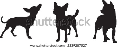 Chihuahua silhoutte eps vector format