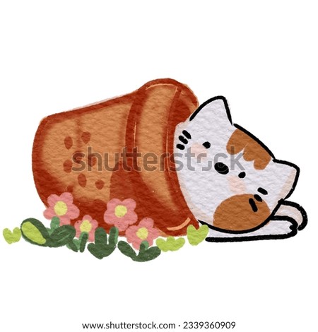 a cat is so cute and suitable for being clip art