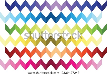 rainbow zigzag seamless pattern, vector illustration