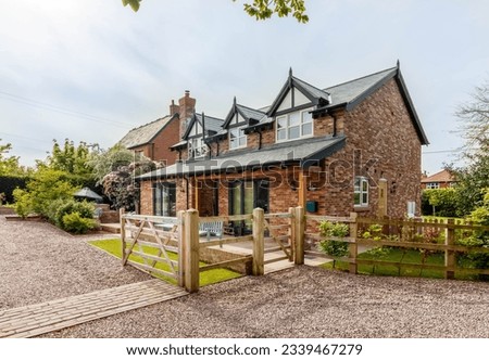 New build detached country English home Royalty-Free Stock Photo #2339467279